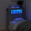 vidaXL &Kappa;&epsilon;&phi;&alpha;&lambda;ά&rho;&iota; &Kappa;&rho;&epsilon;&beta;&alpha;&tau;&iota;&omicron;ύ &mu;&epsilon; LED &Gamma;&kappa;&rho;&iota; Sonoma 100x18,5x103,5 &epsilon;&kappa;