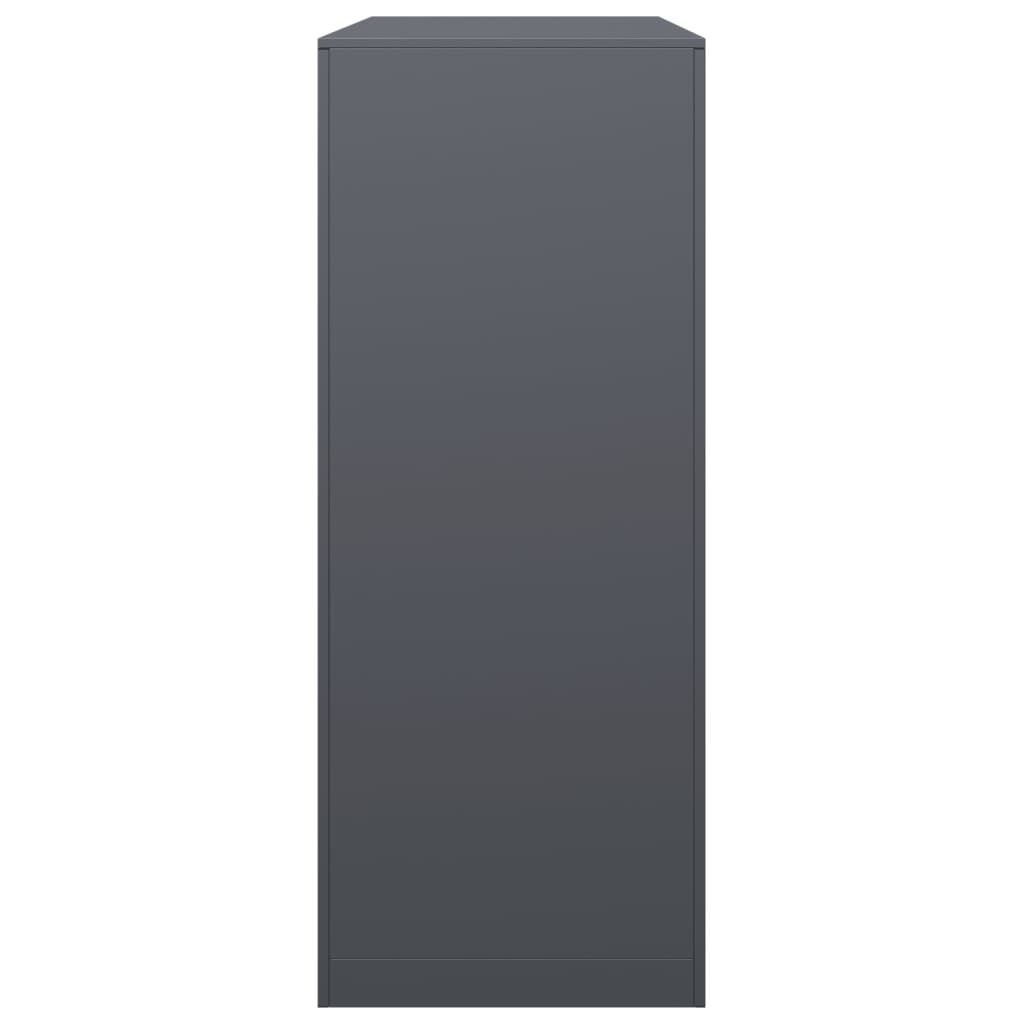 vidaXL Ράφι Καυσόξυλων Ανθρακί 100x40x100 εκ. Ατσάλινο