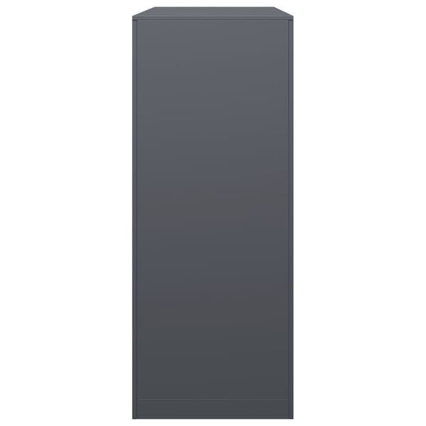 vidaXL Ράφι Καυσόξυλων Ανθρακί 100x40x100 εκ. Ατσάλινο