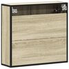 vidaXL Ντουλάπι καθρέφτη μπάνιου Sonoma Oak 65x20x60 cm