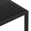 vidaXL Τραπέζι Κήπου Μαύρο 185 x 90 x 74 εκ. από Αλουμίνιο / WPC