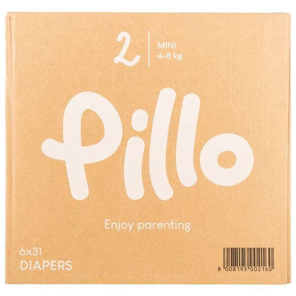 Pillo Πάνες 186 τεμ. Μέγεθος 2 (4-8 κιλά)