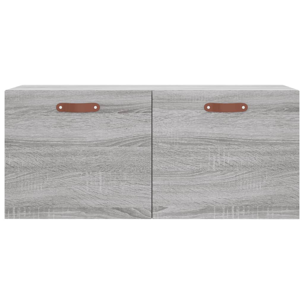 vidaXL Ντουλάπι Τοίχου Γκρι Sonoma 80x36,5x35 εκ. Επεξεργασμένο Ξύλο