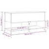 vidaXL Παγκάκι Αποθήκευσης Sonoma Δρυς 100x42,5x47 εκ. Επεξεργ. Ξύλο