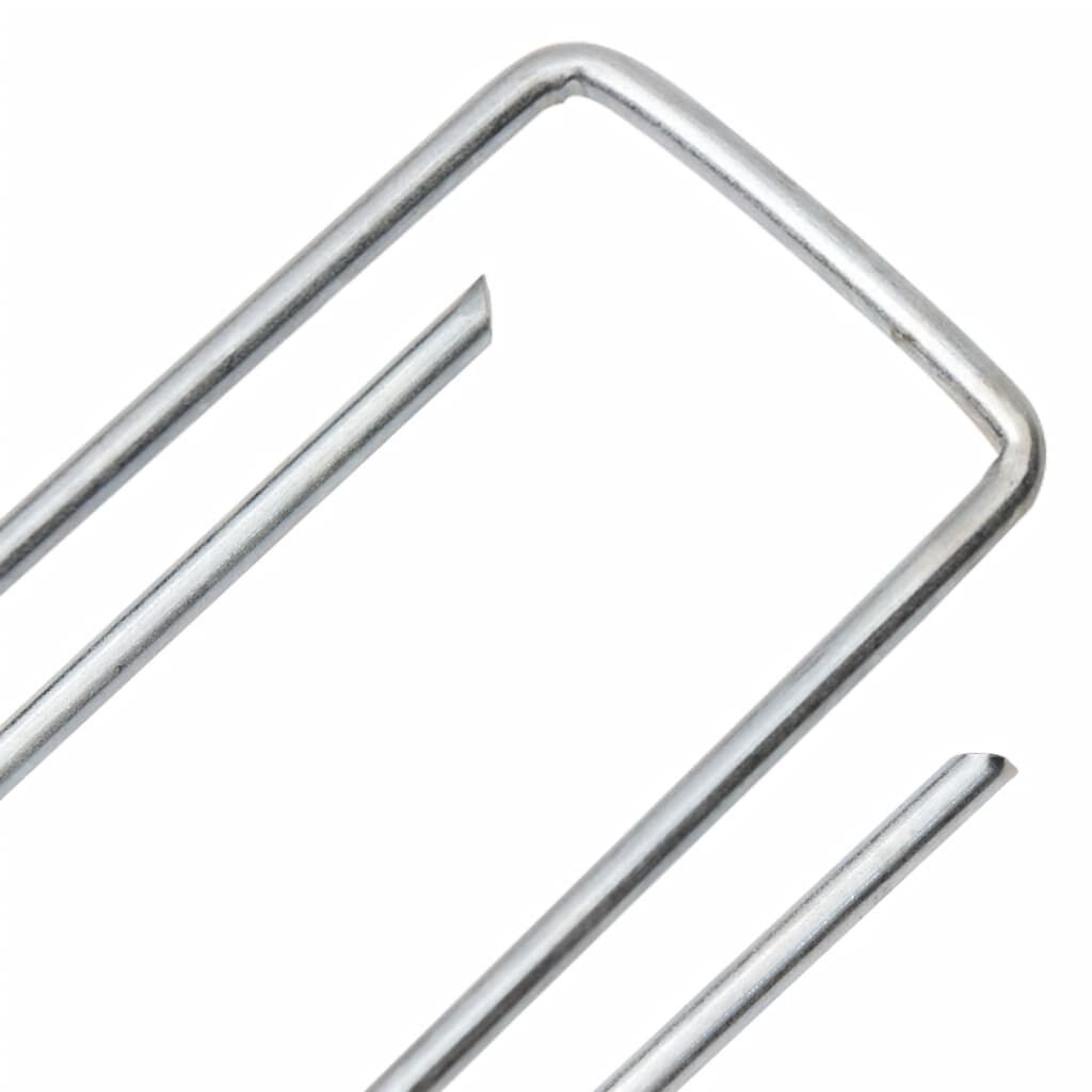 vidaXL Στηρίγματα Εδάφους Σχήμα U 50 τεμ. 15x3,5 εκ. Γαλβαν. Ατσάλι