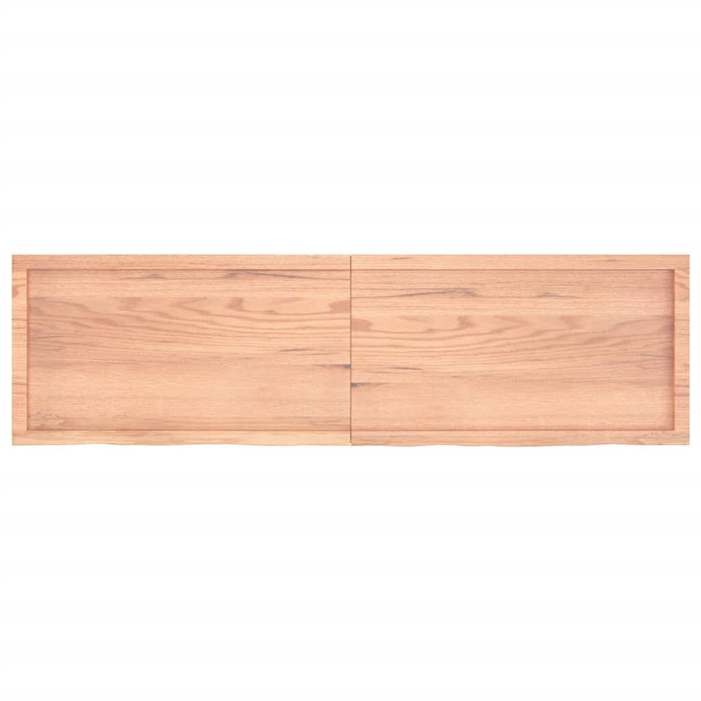 vidaXL Επιφ Τραπεζιού Αν Καφέ 180x50x(2-4)εκ. Επεξ. Μασίφ Ξύλο Δρυός