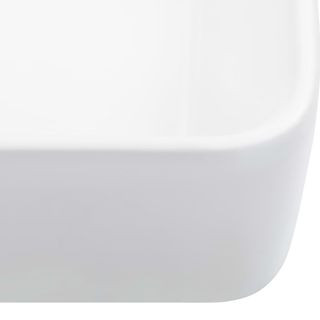 vidaXL Νιπτήρας Λευκός 40 x 30 x 13 εκ. Κεραμικός