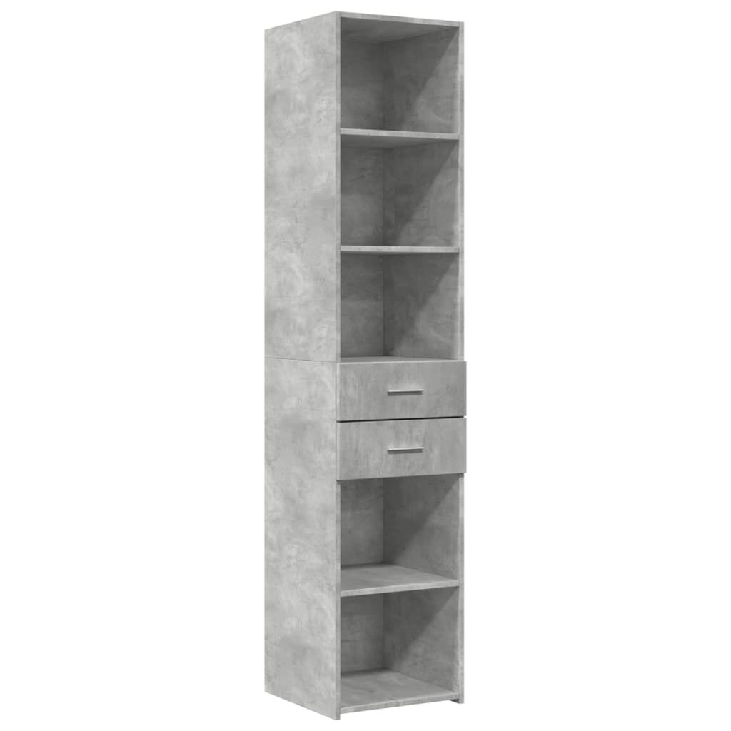 vidaXL Ντουλάπι Αποθήκευσης Στενό Γκρι 40x42,5x225 εκ. Επεξεργ. Ξύλο