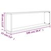vidaXL Ραφιέρες Τοίχου Κύβος 2 τεμ Γκρι Sonoma 100x15x30εκ. Επεξ. Ξύλο