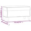 vidaXL Πάγκος Ανοιχτό Κίτρινο 70 x 35 x 41 εκ. Υφασμάτινος