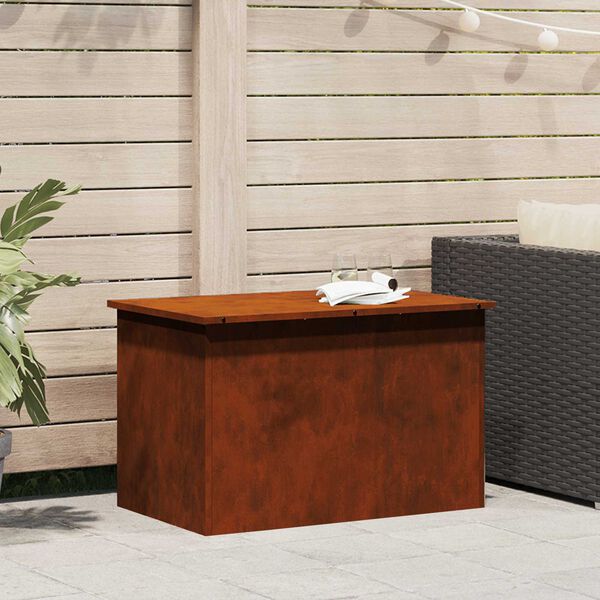 vidaXL &Kappa;&omicron;&upsilon;&tau;ί &alpha;&pi;&omicron;&theta;ή&kappa;&epsilon;&upsilon;&sigma;&eta;&sigmaf; &epsilon;&xi;&omega;&tau;&epsilon;&rho;&iota;&kappa;ώ&nu; &chi;ώ&rho;&omega;&nu; &Sigma;&kappa; rusty 80 x 50,5 x 50 &epsilon;&kappa;.