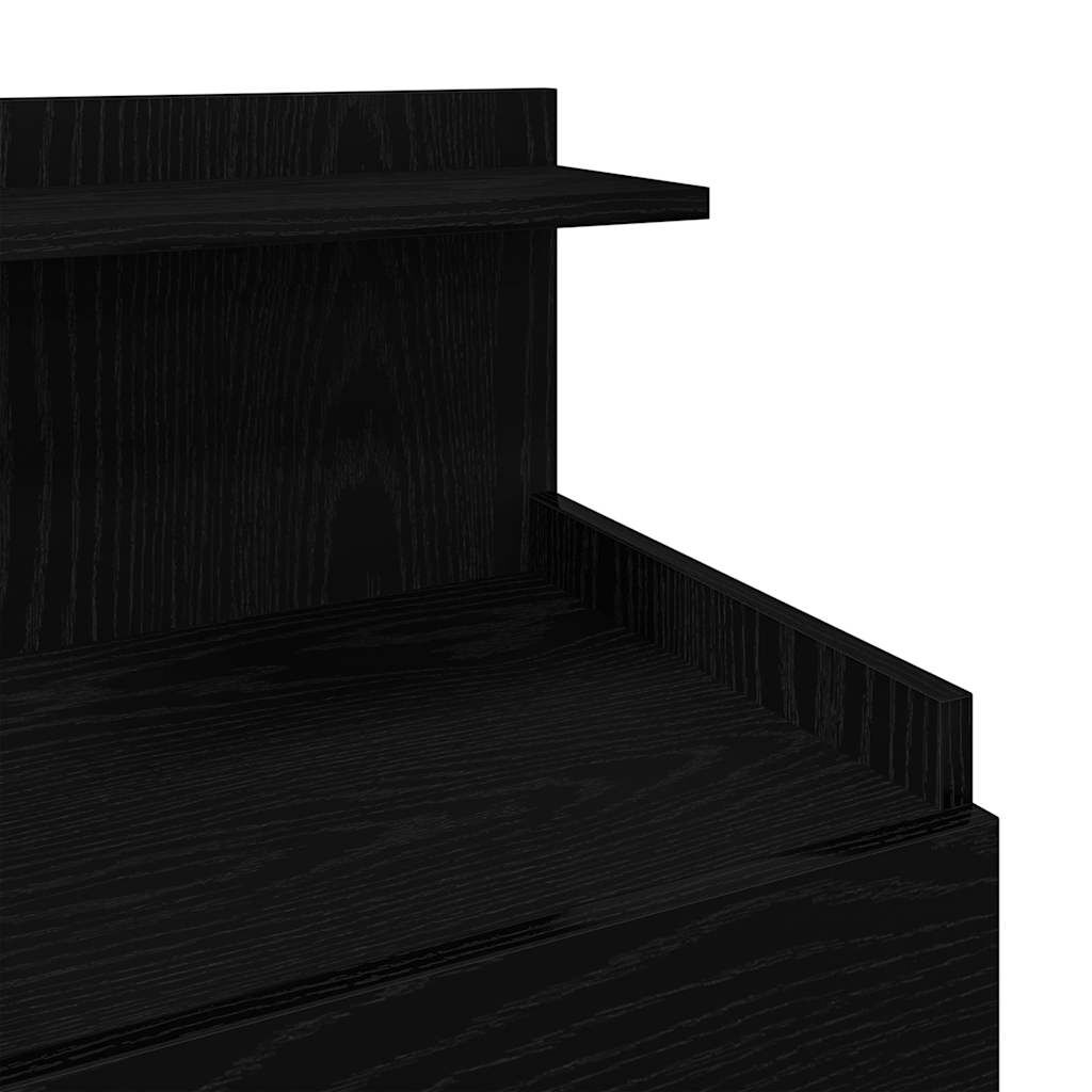 vidaXL Κομοδίνα 2 τεμ. με 2 Συρτάρια Μαύρα 40x36,5x62 εκ.