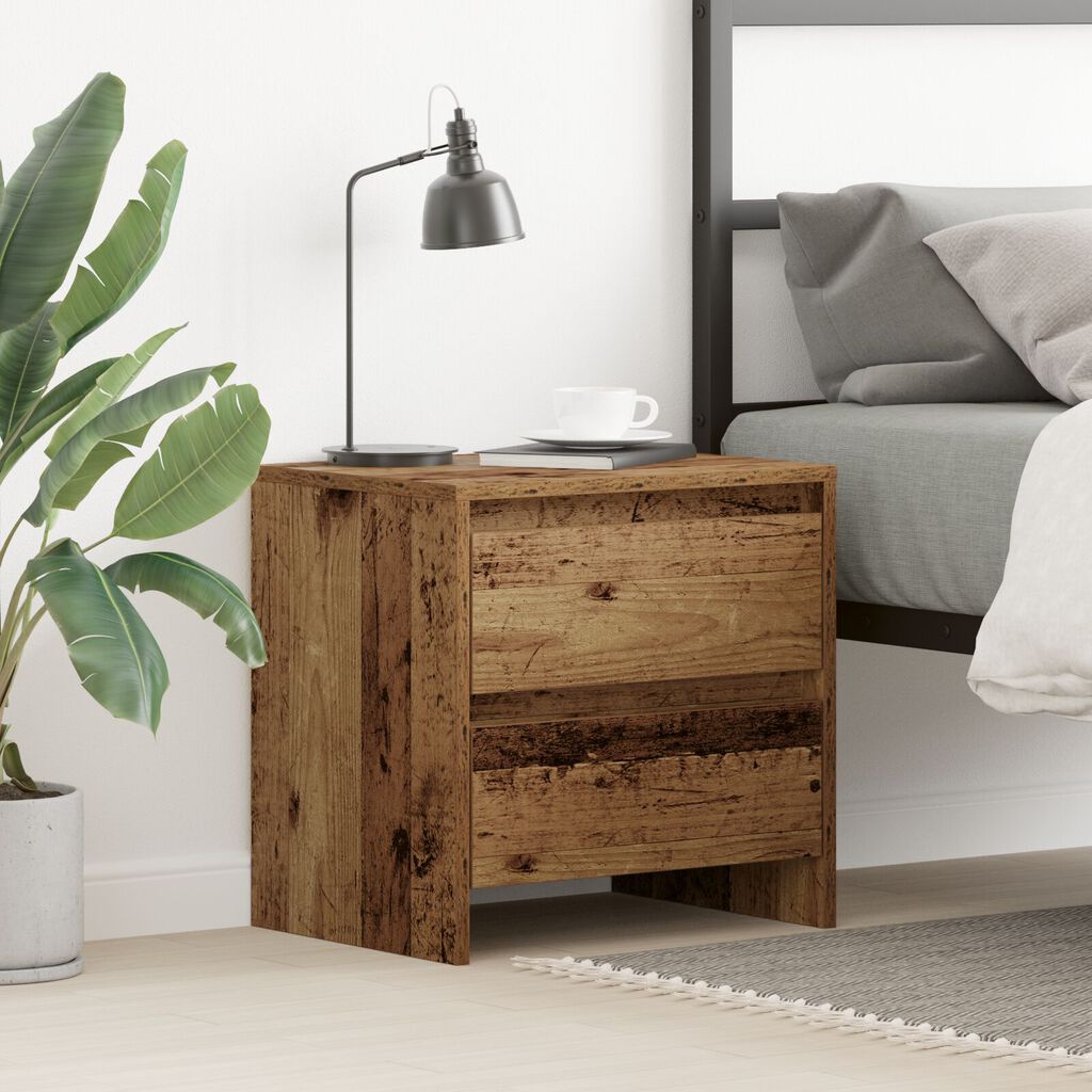 vidaXL Κομοδίνο Παλιό Ξύλο 45x34x44.5 εκ Επεξεργασμένο Ξύλο