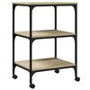 vidaXL Βάση Εκτυπωτή 3 Επιπέδων Sonoma Δρυς 50x41x75 εκ Επεξ. Ξύλο