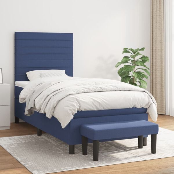 vidaXL &Kappa;&rho;&epsilon;&beta;ά&tau;&iota; Boxspring &mu;&epsilon; &Sigma;&tau;&rho;ώ&mu;&alpha; &Mu;&pi;&lambda;&epsilon; 80x200 &epsilon;&kappa;. &Upsilon;&phi;&alpha;&sigma;&mu;ά&tau;&iota;&nu;&omicron;