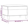 vidaXL Υποπόδιο Κρεμ 60x50x41 εκ. Βελούδινο