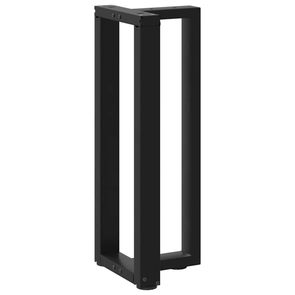 vidaXL Πόδια Κονσόλας σε Σχήμα Τ, 2 τεμ. Μαύρο 25x28x(72-73) εκ. Ατσάλι