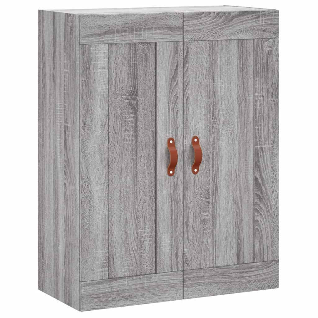 vidaXL Ντουλάπι Γκρι Sonoma 69,5 x 34 x 180 εκ. Επεξεργασμένο Ξύλο
