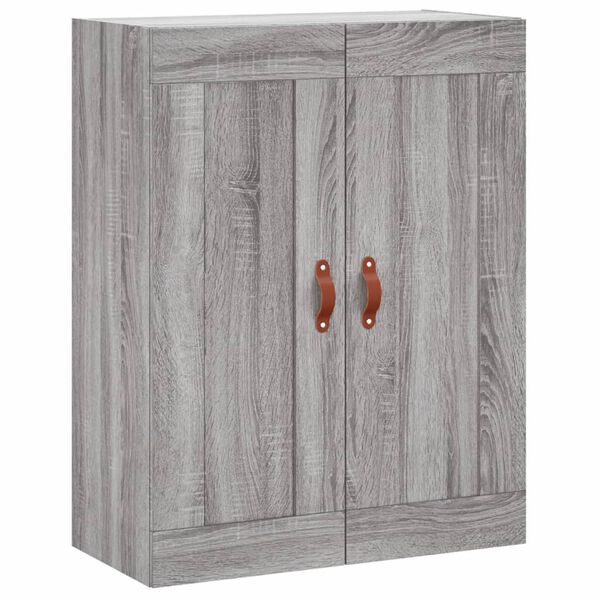 vidaXL Ντουλάπι Γκρι Sonoma 69,5 x 34 x 180 εκ. Επεξεργασμένο Ξύλο