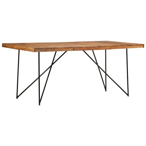 vidaXL Τραπεζαρία 180 x 90 x 76 εκ. από Μασίφ Ξύλο Ακακίας