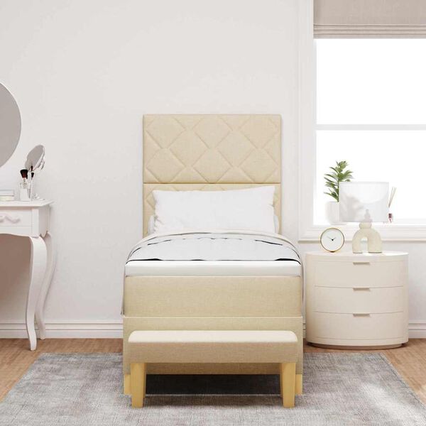 vidaXL &Kappa;&rho;&epsilon;&beta;ά&tau;&iota; &mu;&epsilon; &epsilon;&lambda;&alpha;&tau;ή&rho;&iota;&alpha; &mu;&epsilon; &sigma;&tau;&rho;ώ&mu;&alpha; &Kappa;&rho;&epsilon;&mu; 80 x 200 cm ύ&phi;&alpha;&sigma;&mu;&alpha;