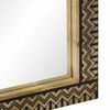 vidaXL Καθρέφτης Μπάνιου 50x70 εκ. από Μασίφ Ξύλο Μάνγκο/Γυαλί