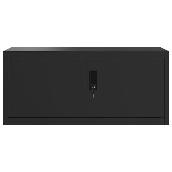 vidaXL Αρχειοθήκη Μαύρη 90 x 40 x 40 εκ. από Ατσάλι