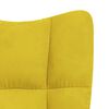 vidaXL Πολυθρόνα Relax Κίτρινη Μουσταρδί Βελούδινη με Σκαμπό