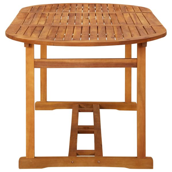 vidaXL Σετ Τραπεζαρίας Κήπου 9 Τεμαχίων 180x90x75 εκ. Μασίφ Ακακία