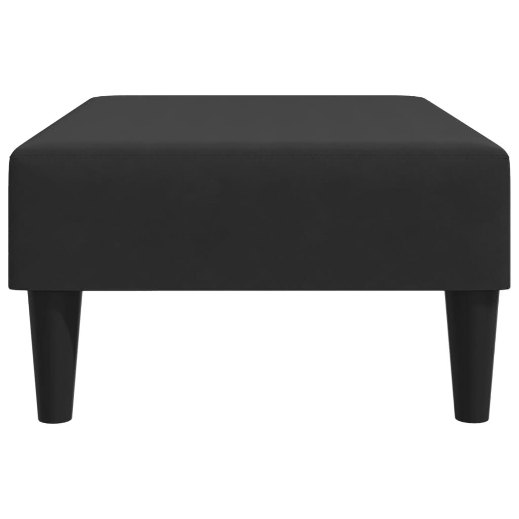 vidaXL Υποπόδιο Μαύρο 77x55x31 εκ. Βελούδινο