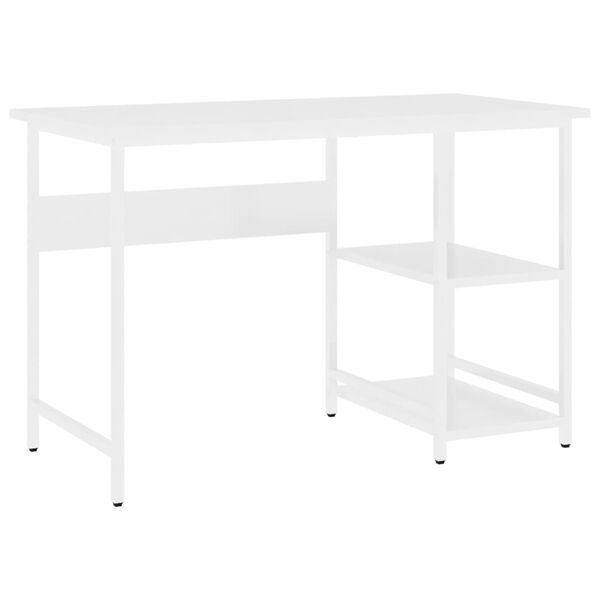 vidaXL Γραφείο Υπολογιστή Λευκό 105 x 55 x 72 εκ. από MDF και Μέταλλο