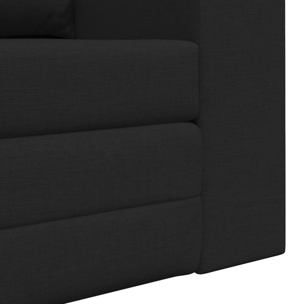vidaXL Καναπές Κρεβάτι 2 σε 1 Μαύρος 148x71x83 εκ.