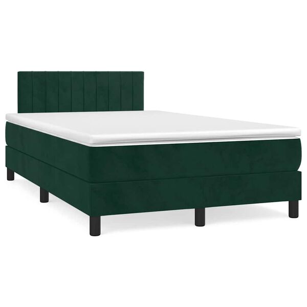 vidaXL &Kappa;&rho;&epsilon;&beta;ά&tau;&iota; Boxspring &mu;&epsilon; &Sigma;&tau;&rho;ώ&mu;&alpha; &Sigma;&kappa;&omicron;ύ&rho;&omicron; &Pi;&rho;ά&sigma;&iota;&nu;&omicron; 120x190&epsilon;&kappa;. &Beta;&epsilon;&lambda;&omicron;ύ&delta;&iota;&nu;&omicron;