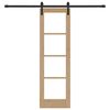 vidaXL Συρόμενη Πόρτα ORKDAL Καφέ 61 x 198.5 εκ. Μασίφ ξύλο πεύκου