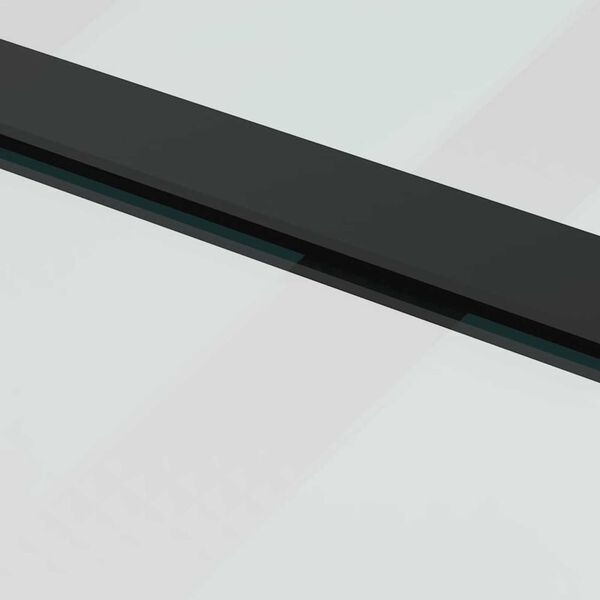 vidaXL Συρόμενη Πόρτα με Μηχανισμό Μαύρο 76x205 εκ. Γυαλί ESG