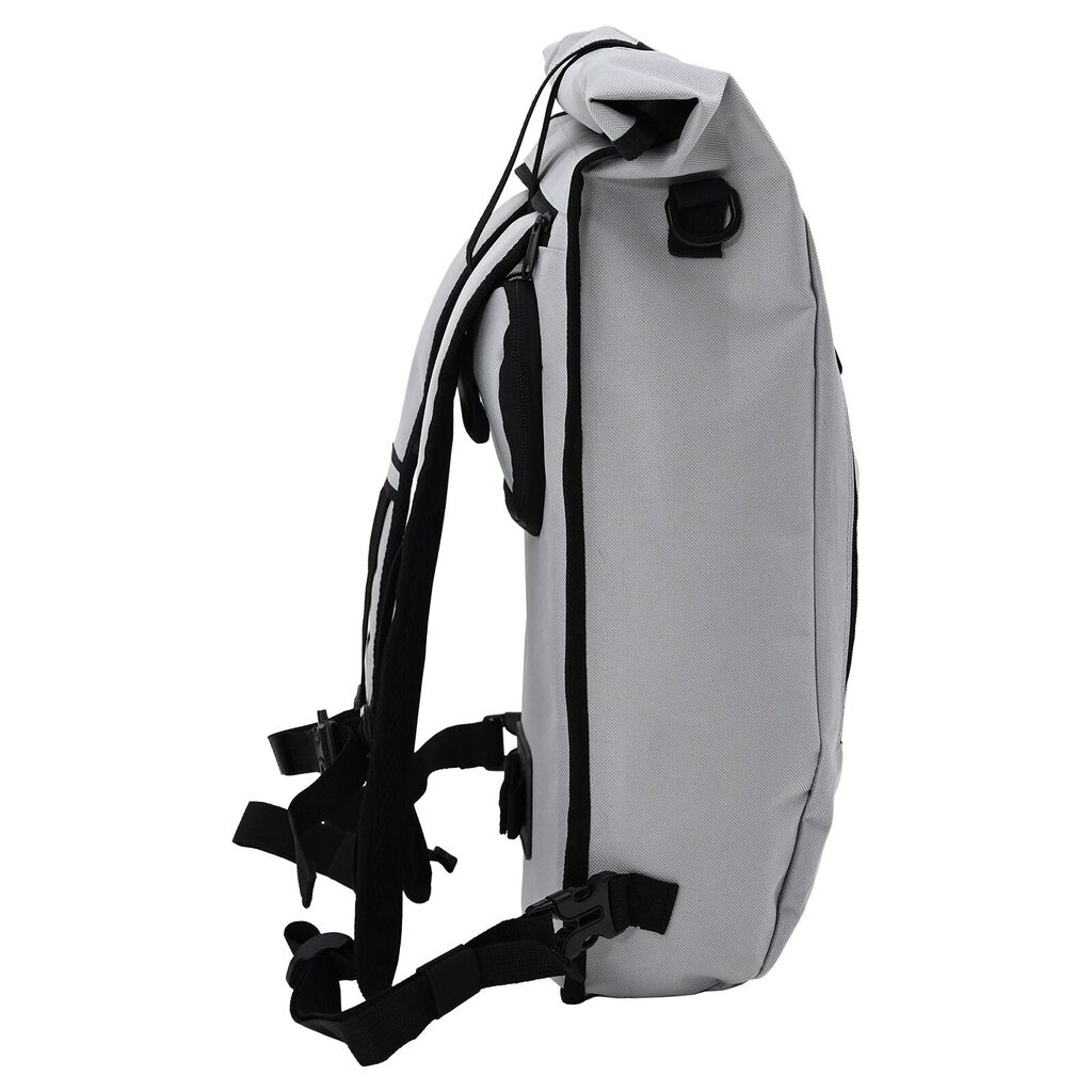 vidaXL Τσάντα Ποδηλάτου για Ράγες 20 L Γκρι 31x13x58 εκ.