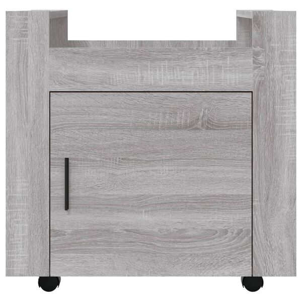 vidaXL Γραφείο Τρόλεϊ Sonoma Γκρι 60x45x60 εκ. από Επεξεργασμένο Ξύλο