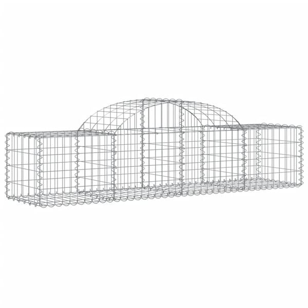 vidaXL Συρματοκιβώτια Τοξωτά 14 τεμ. 200x50x40/60 εκ. Γαλβαν. Ατσάλι