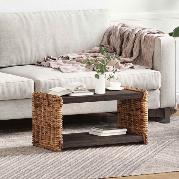 vidaXL Τραπεζάκι Πλευράς Φυσικό 44.5 x 45 x 45 εκ. Στερεό ξύλο Μαόνι