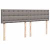 vidaXL &Kappa;&rho;&epsilon;&beta;ά&tau;&iota; Boxspring &mu;&epsilon; &Sigma;&tau;&rho;ώ&mu;&alpha; Taupe 180x200 &epsilon;&kappa;. &Upsilon;&phi;&alpha;&sigma;&mu;ά&tau;&iota;&nu;&omicron;