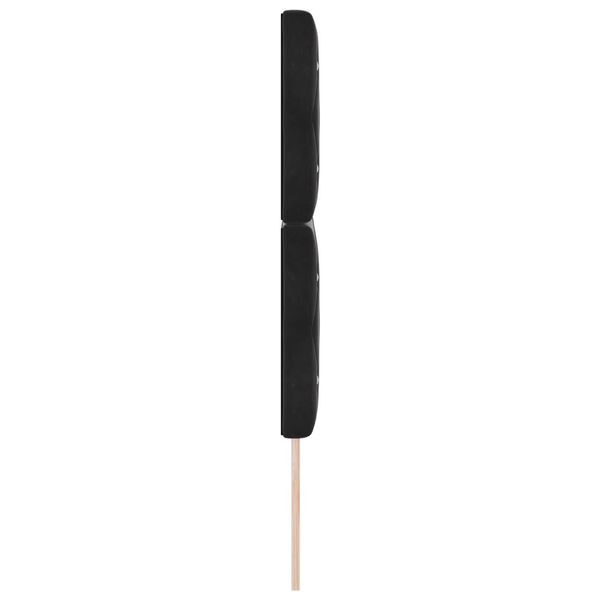 vidaXL LED Κεφαλάρι Μαύρο 72 cm σε Βελούδο