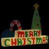 vidaXL &Delta;&iota;&alpha;&kappa;&omicron;&sigma;&mu;&eta;&tau;&iota;&kappa;ό &Phi;&omicron;&upsilon;&sigma;&kappa;&omega;&tau;ό Merry Christmas &mu;&epsilon; LED 197 &epsilon;&kappa;.