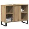 vidaXL Ντουλάπι Μπάνιου με ράφι με πόρτα artisan δρυς 80 x 33 x 60 εκ