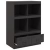 vidaXL Ντουλάπι Μαύρο 67x39x95 εκ. από Ατσάλι