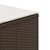 vidaXL Σκαμπό Κήπου 4 τεμ. Καφέ 41x41x36 εκ. Συνθ. Ρατάν με Μαξιλάρια