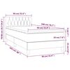 vidaXL &Kappa;&rho;&epsilon;&beta;ά&tau;&iota; Boxspring &mu;&epsilon; &Sigma;&tau;&rho;ώ&mu;&alpha; &Sigma;&kappa;&omicron;ύ&rho;&omicron; &Pi;&rho;ά&sigma;&iota;&nu;&omicron; 90x200 &epsilon;&kappa;. &Beta;&epsilon;&lambda;&omicron;ύ&delta;&iota;&nu;&omicron;