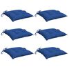 vidaXL Μαξιλάρια Παλέτας Κήπου 6 τεμ. Μπλε 50x50x7 εκ. Oxford Ύφασμα