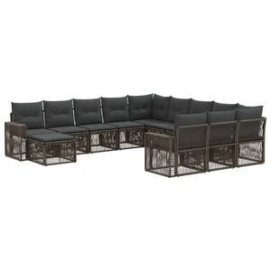 vidaXL &Sigma;&epsilon;&tau; &Kappa;&alpha;&nu;&alpha;&pi;έ &Kappa;ή&pi;&omicron;&upsilon; 12 pcs &Gamma;&kappa;&rho;&iota; &kappa;&alpha;&iota; &Sigma;&kappa;&omicron;ύ&rho;&omicron; &Gamma;&kappa;&rho;&iota; &sigma;&upsilon;&nu;&theta;&epsilon;&tau;&iota;&kappa;ό &rho;&alpha;&tau;ά&nu;