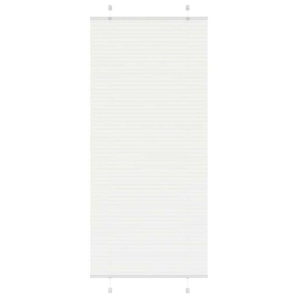 vidaXL Πλισέ περσίδα Λευκό 95x200 cm Πλάτος υφάσματος 94,4 cm