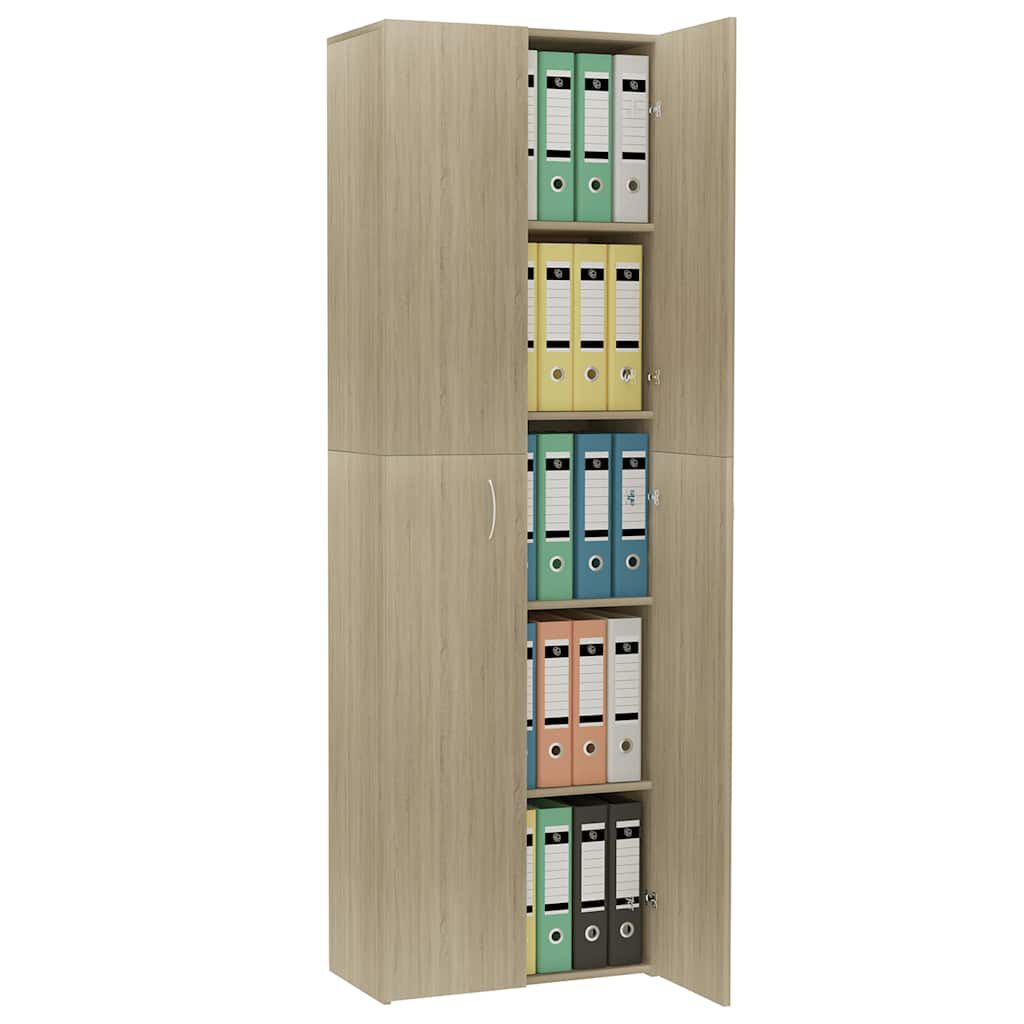 vidaXL Ντουλάπα Γραφείου Sonoma Δρυς 60 x 32 x 190 εκ. από Επεξ. Ξύλο